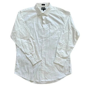 Neiman Marcus White Trim Fit Dress Shirt 17.5